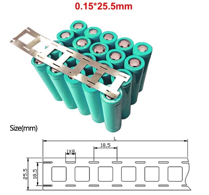 2P 18650 NİKEL 0.15*25.5*18.5mm 1 METRE