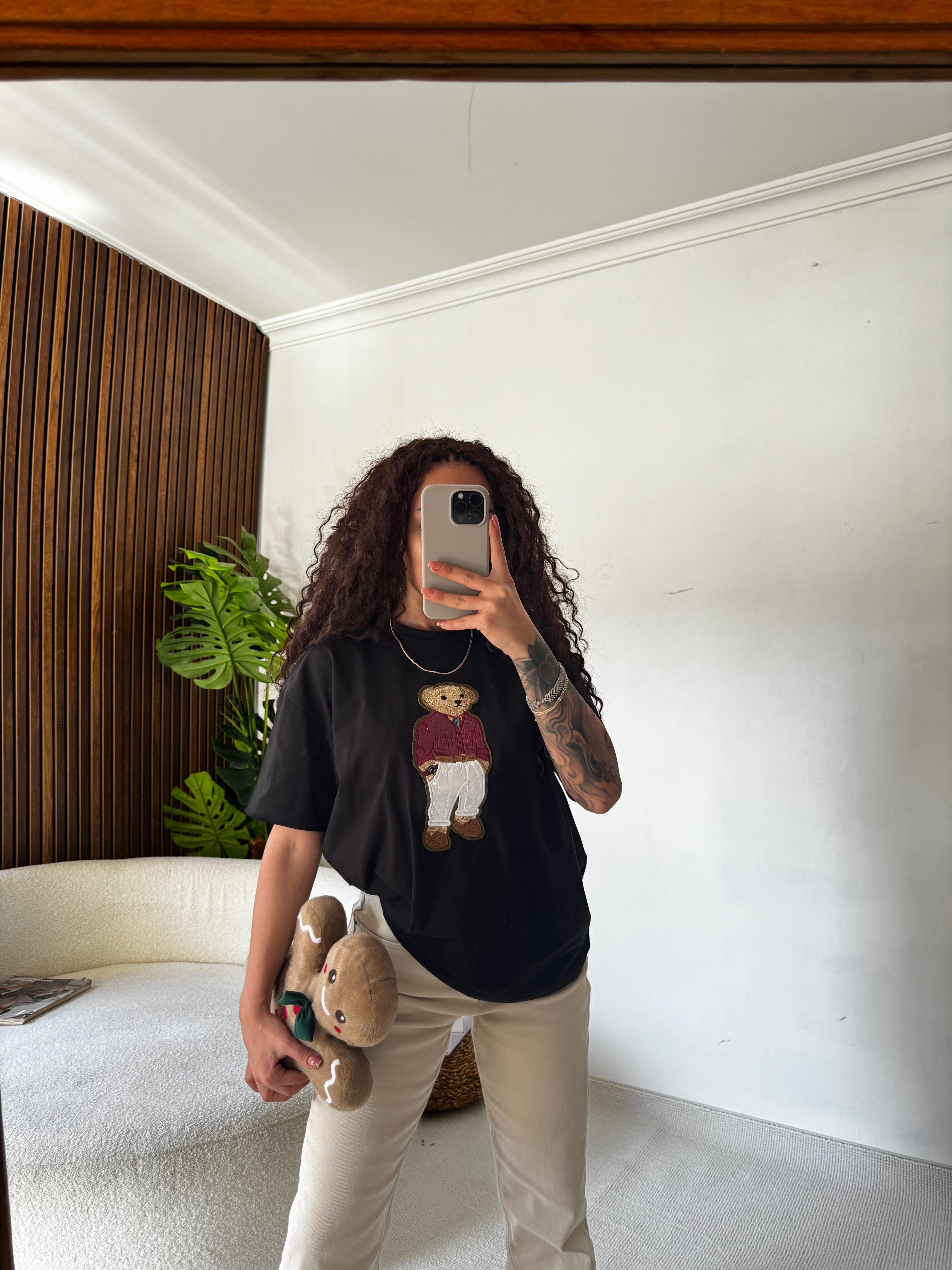 Ayıcıklı Kısa Kol Tshirt