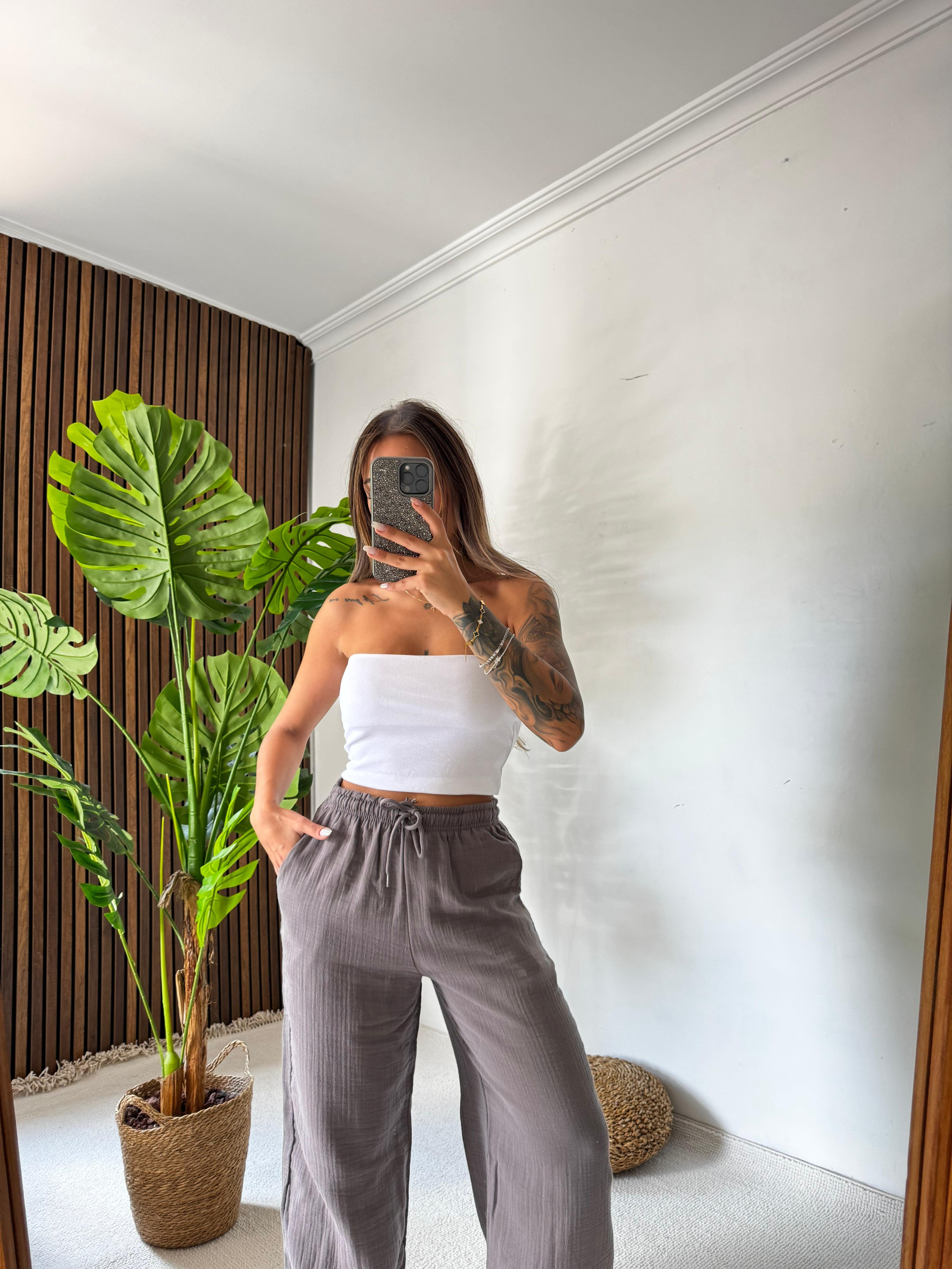 Don Esnek Kumaş Crop Body 