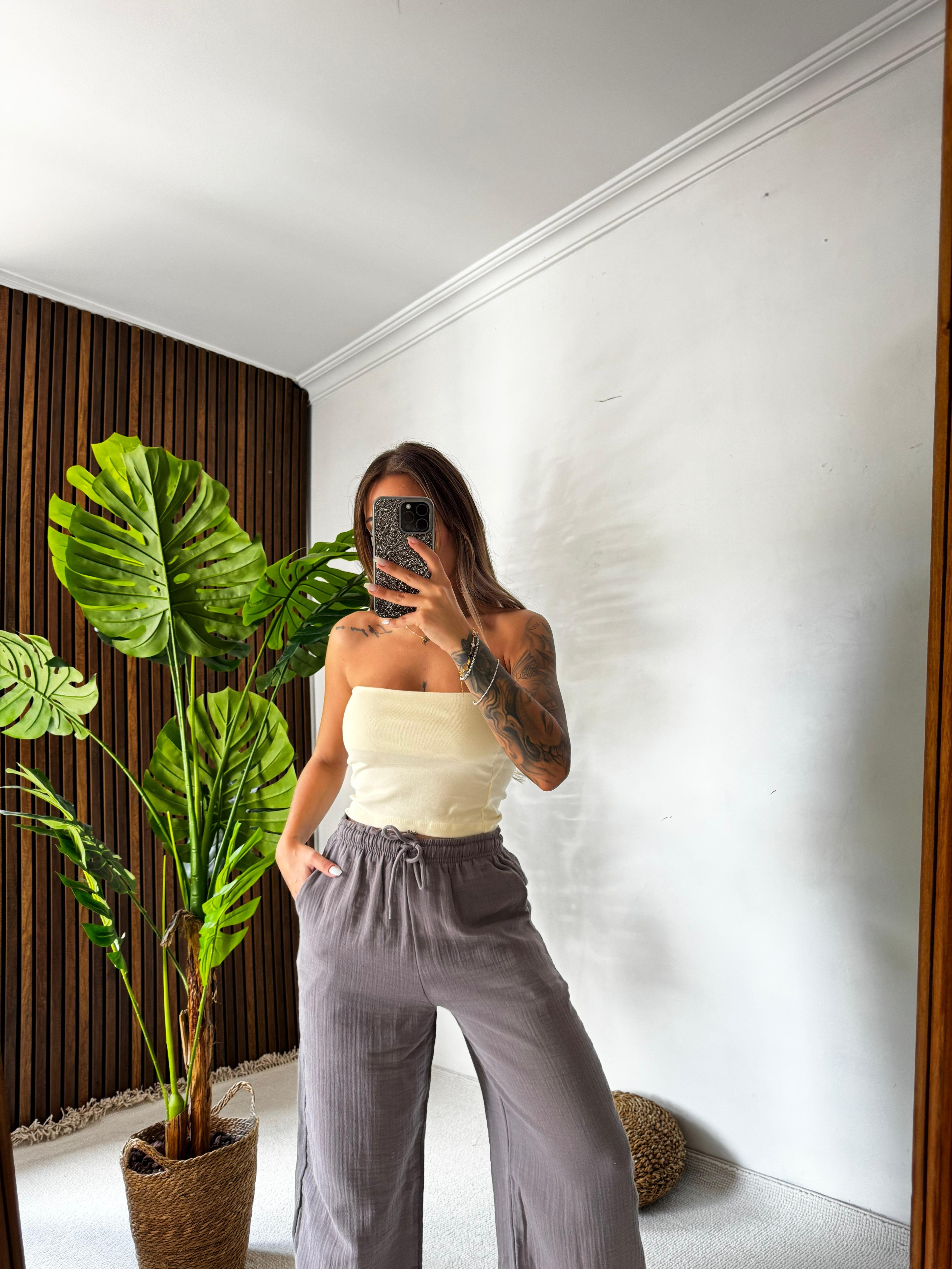 Don Esnek Kumaş Crop Body 