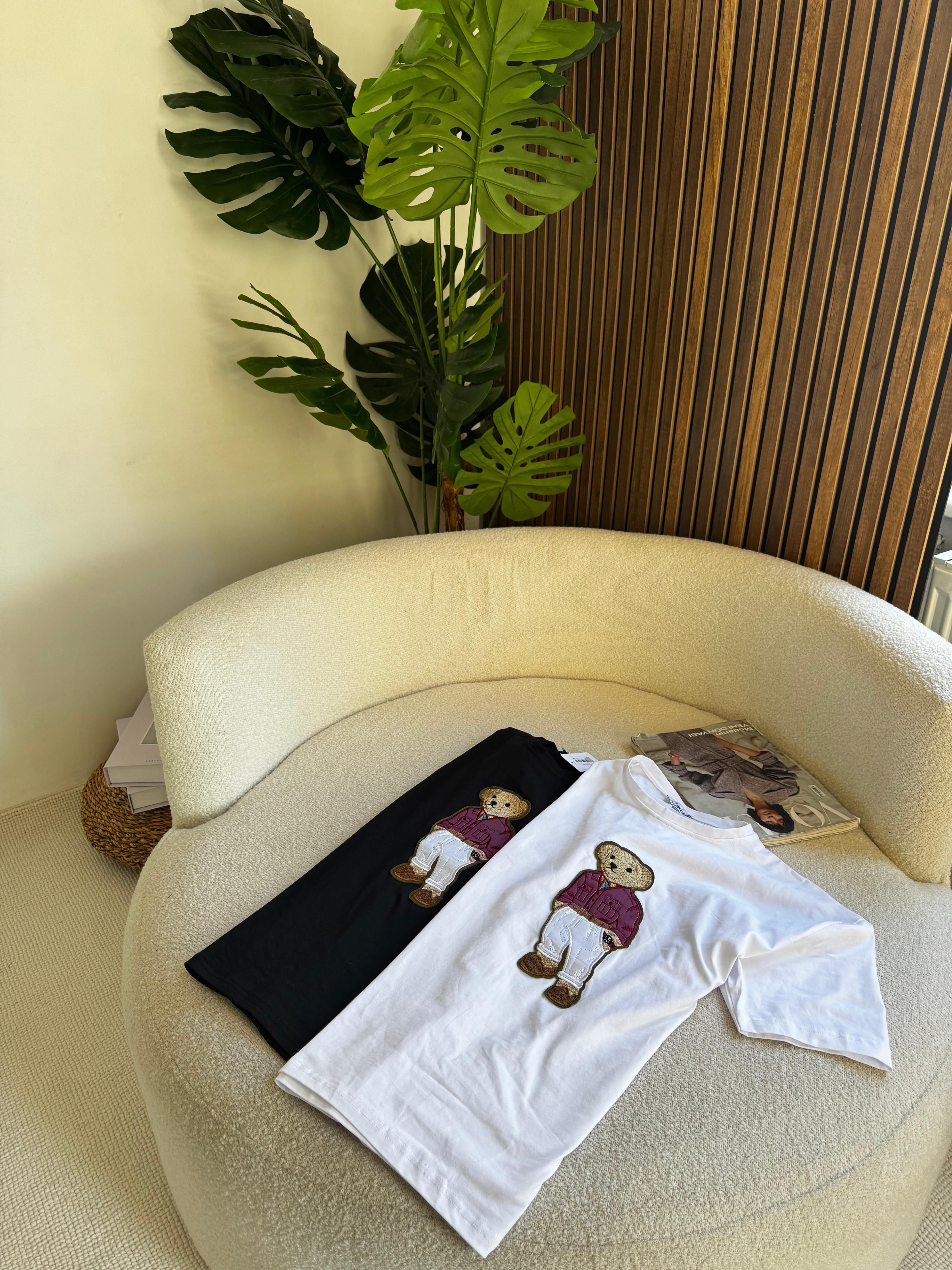 Ayıcıklı Kısa Kol Tshirt