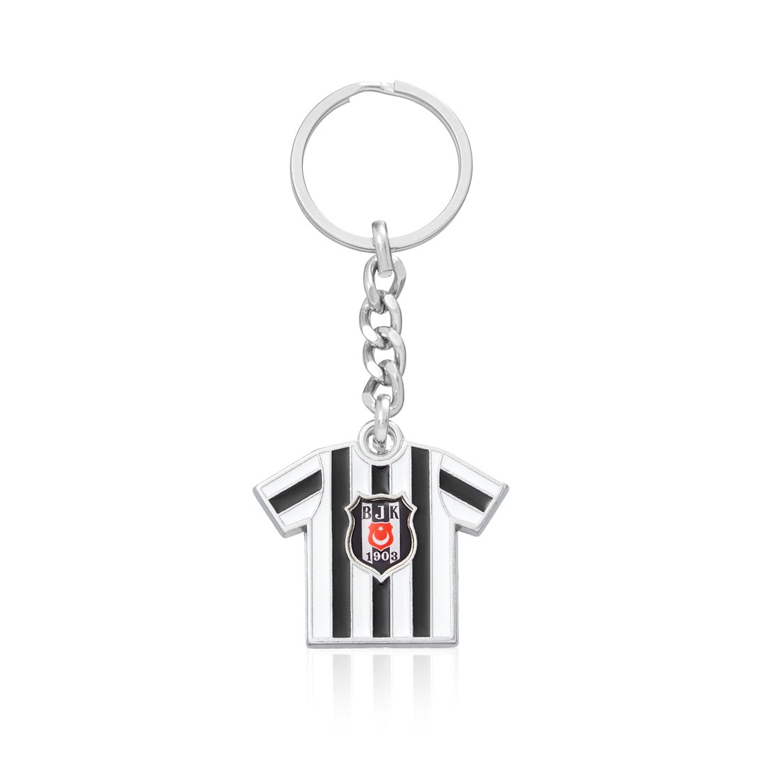 Beşiktaş Çubuklu Forma Metal Anahtarlık