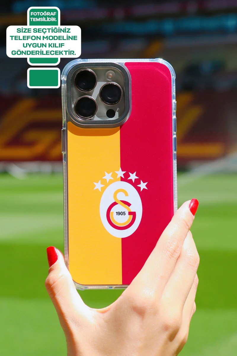Galatasaray 5 Yıldız Parçalı Bayrak Telefon Kılıfı