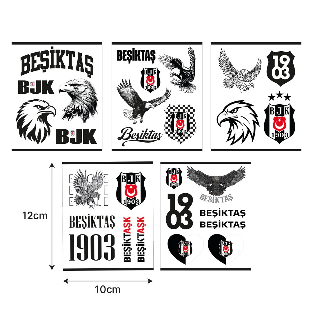 Beşiktaş Gri Sticker Paketi