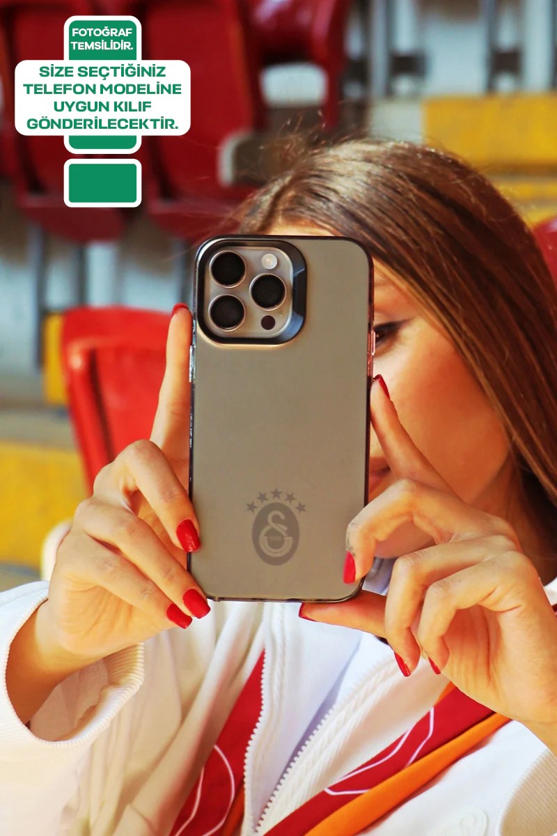 Galatasaray 5 Yıldız Tek Renk Arma Premium Telefon Kılıfı