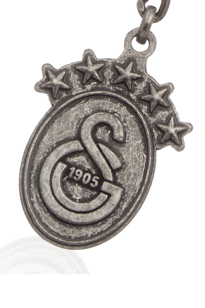 Galatasaray 5 Yıldız Antik Eskitme Metal Anahtarlık