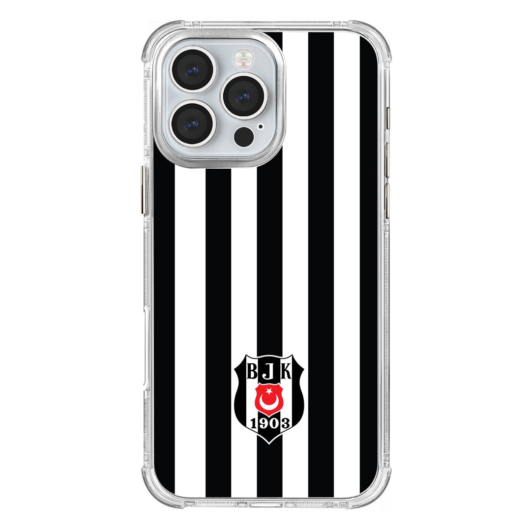 Beşiktaş Çubuklu Logo Şeffaf Telefon Kılıfı