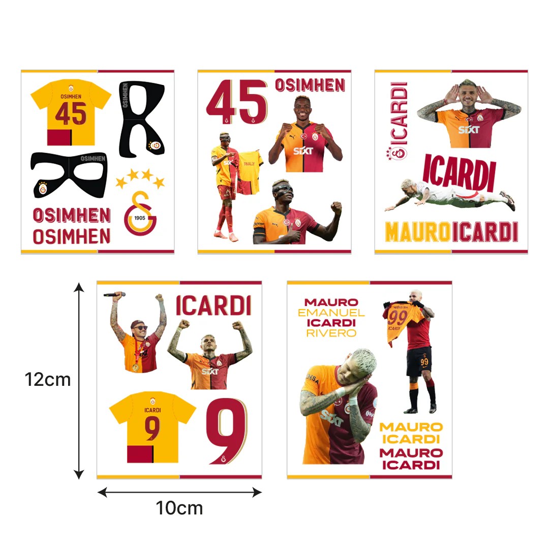 Galatasaray Kırmızı Sticker Paketi