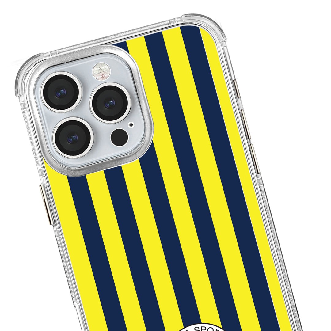 Fenerbahçe Çubuklu Şeffaf Telefon Kılıfı