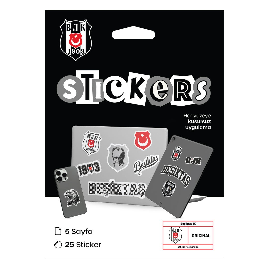 Beşiktaş Siyah Sticker Paketi
