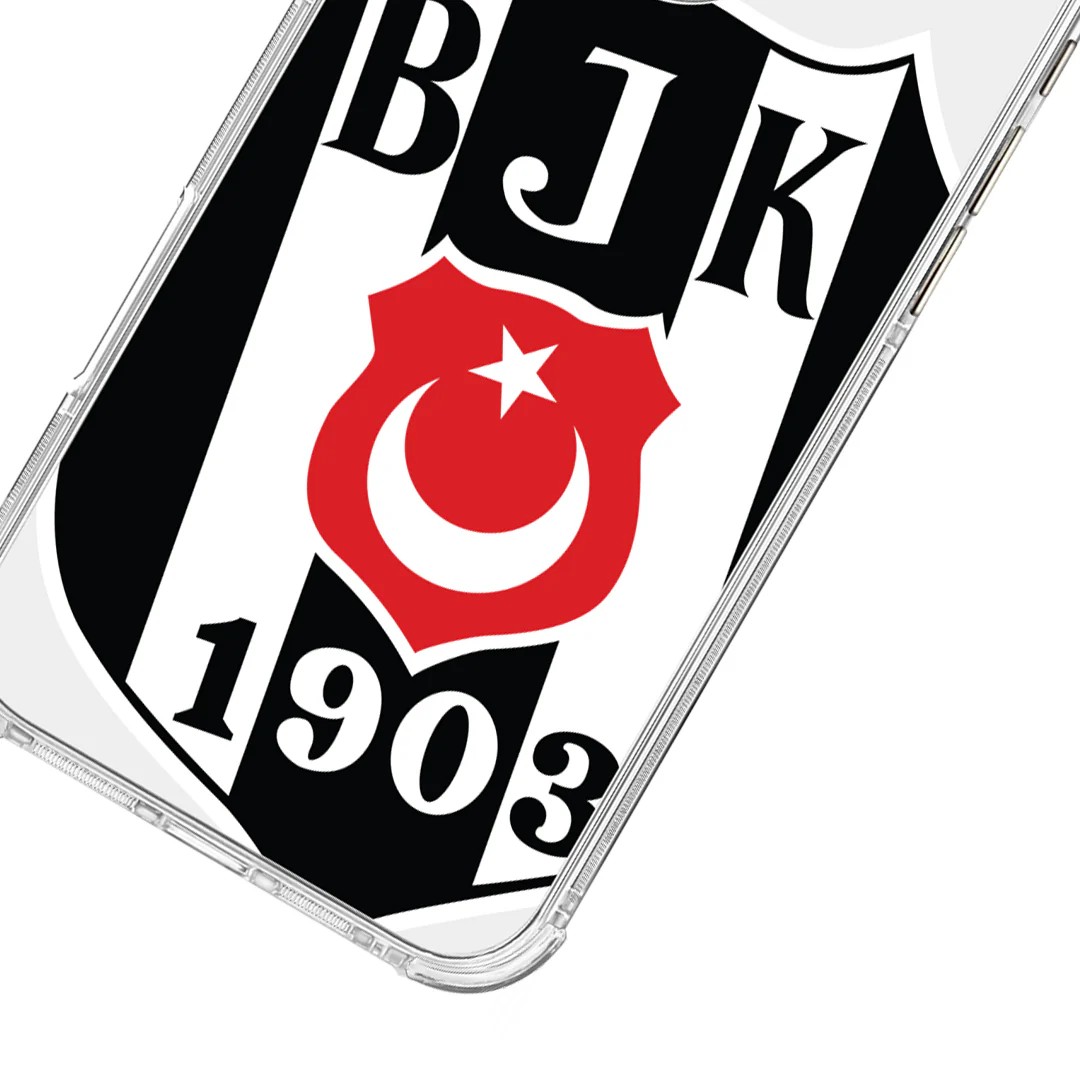 Beşiktaş Büyük Logo Şeffaf Telefon Kılıfı