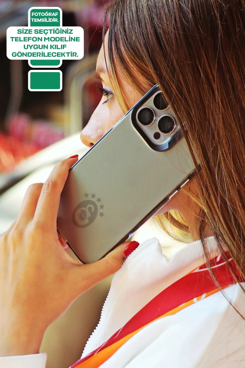 Galatasaray 5 Yıldız Tek Renk Arma Premium Telefon Kılıfı