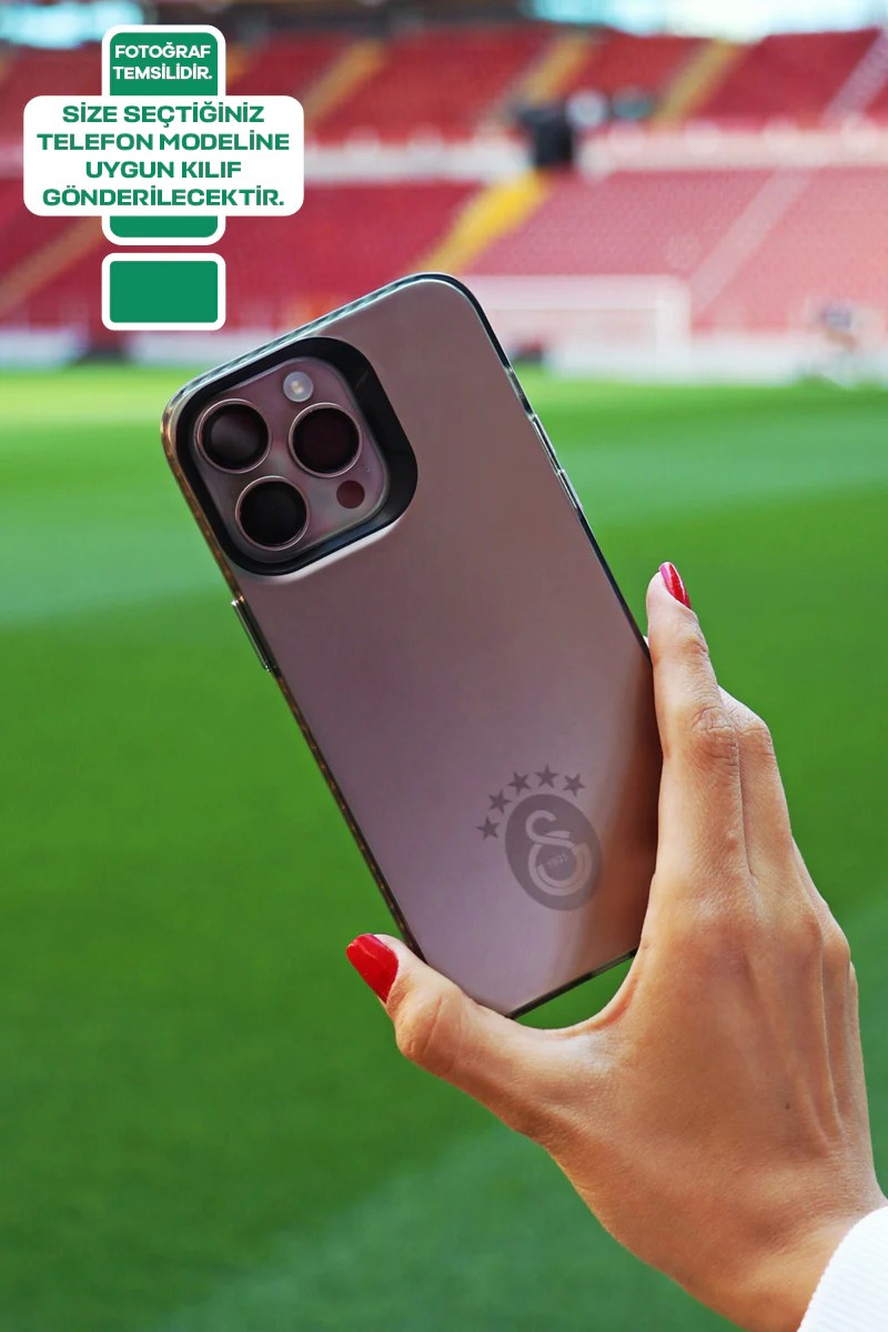 Galatasaray 5 Yıldız Tek Renk Arma Premium Telefon Kılıfı