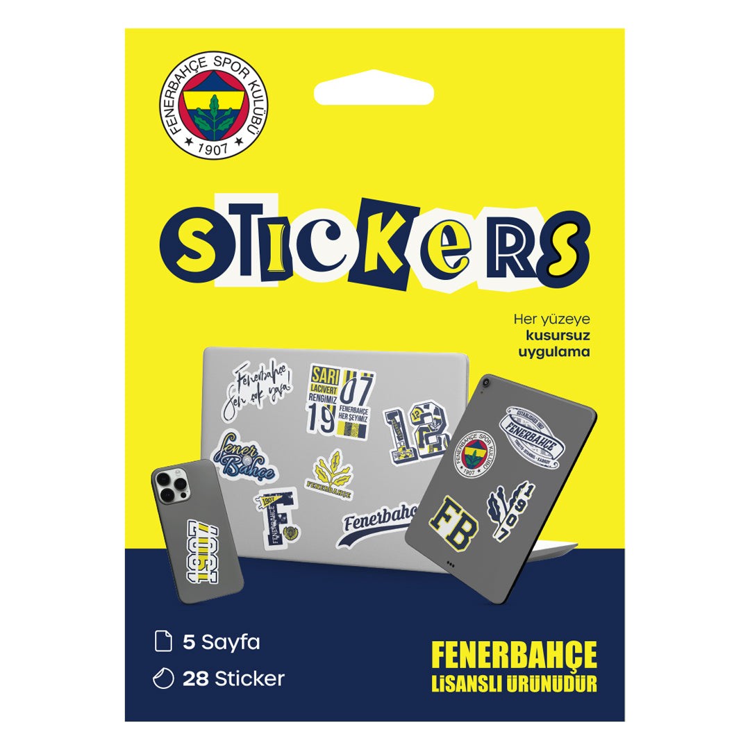 Fenerbahçe Sarı Sticker Paketi
