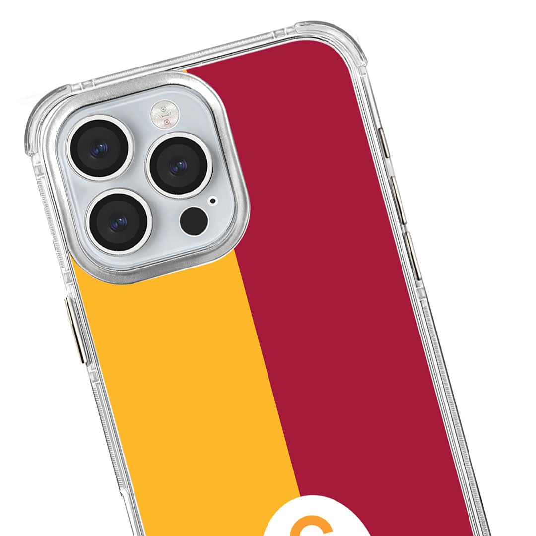 Galatasaray Parçalı Logo Şeffaf Telefon Kılıfı