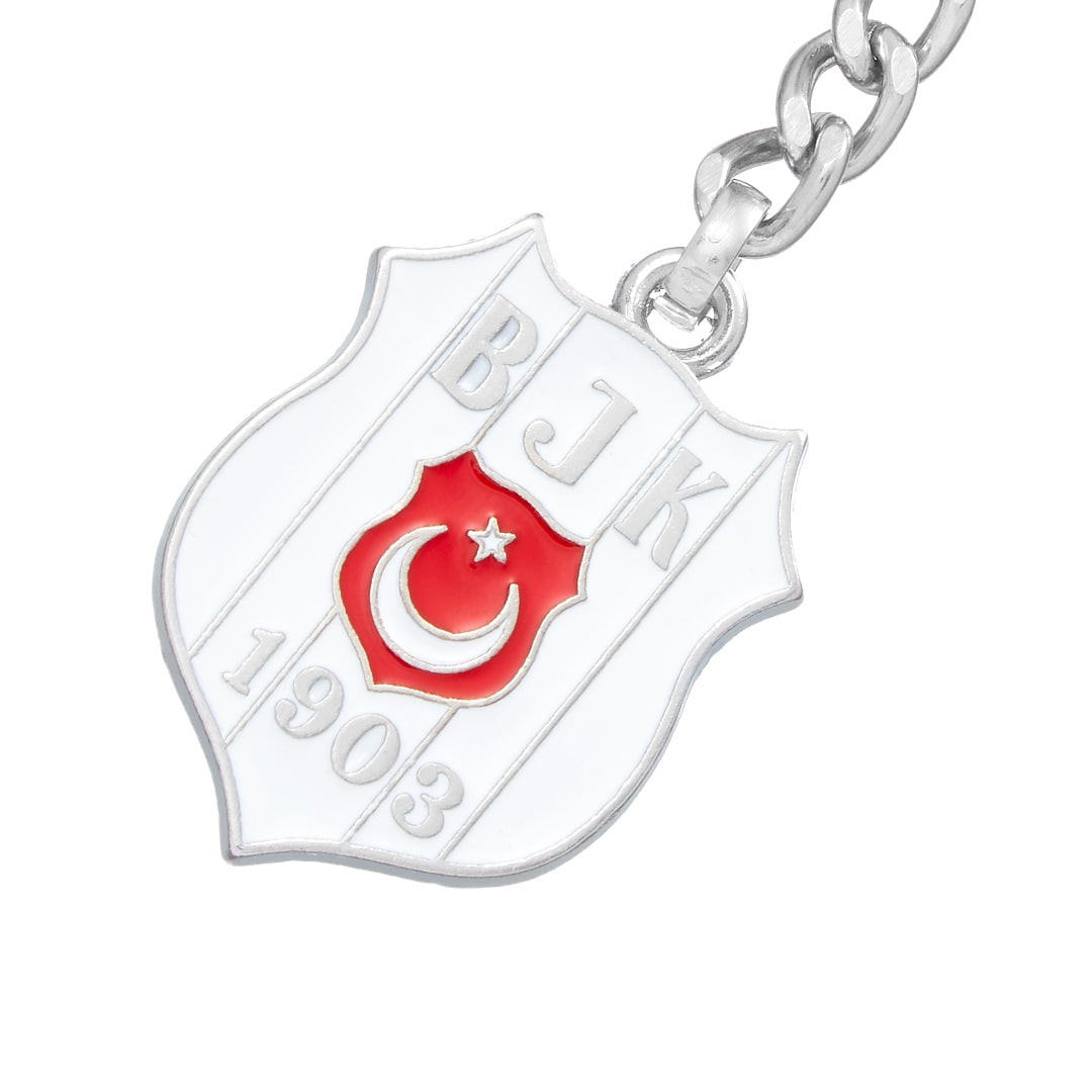 Beşiktaş Türk Bayraklı Arma Metal Anahtarlık