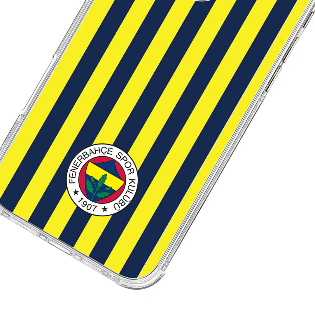 Fenerbahçe Çubuklu Şeffaf Telefon Kılıfı