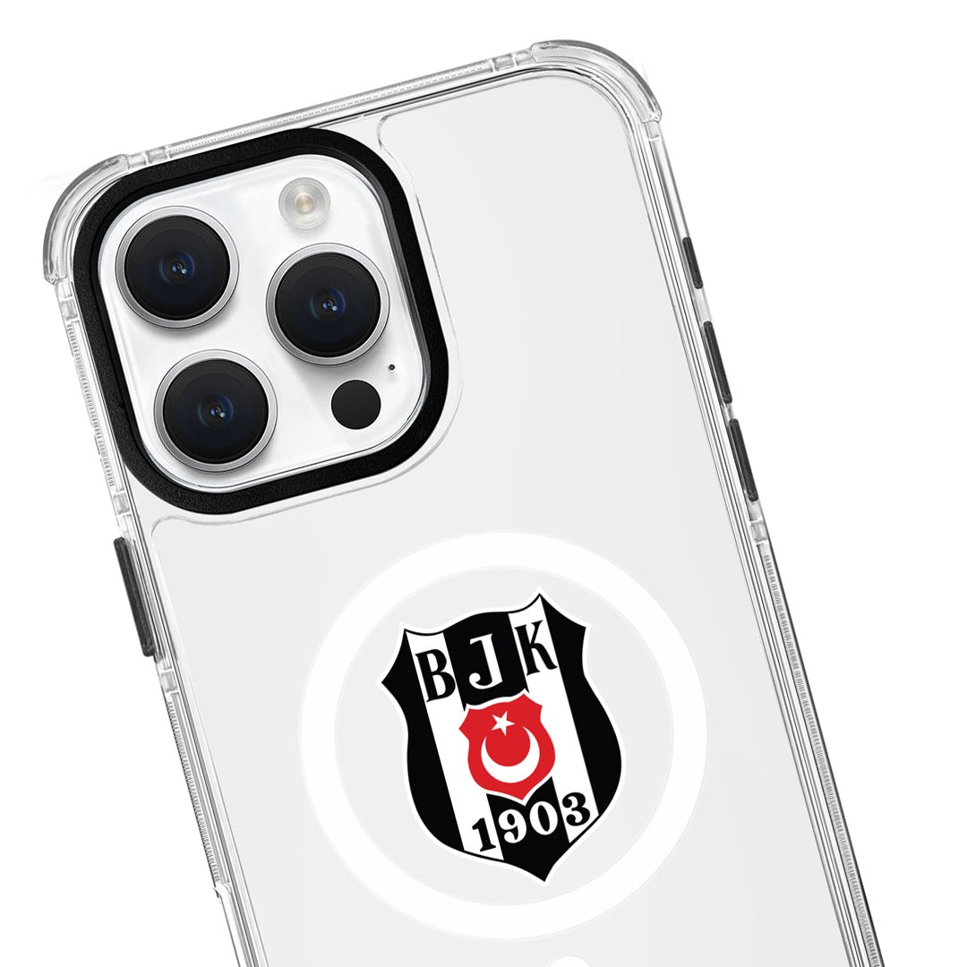 Beşiktaş Magsafe Logo Şeffaf Telefon Kılıfı
