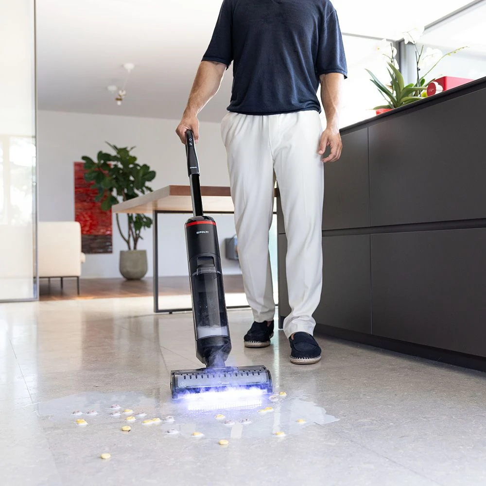 Polti RollySteam WD40C Dikey Kablosuz Islak & Kuru Buharlı Temizlik Makinesi 