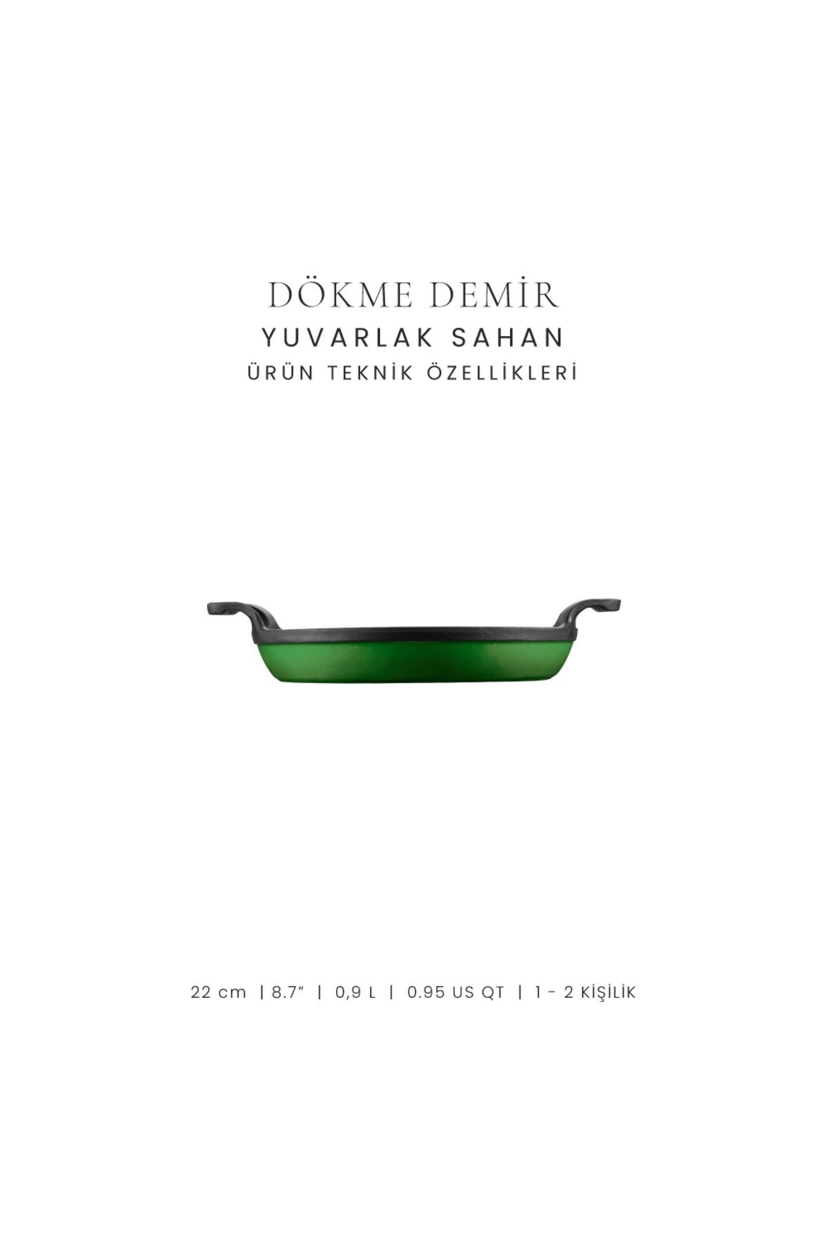 Voeux Forêt Döküm Yuvarlak Sahan ve Nihale 22Cm
