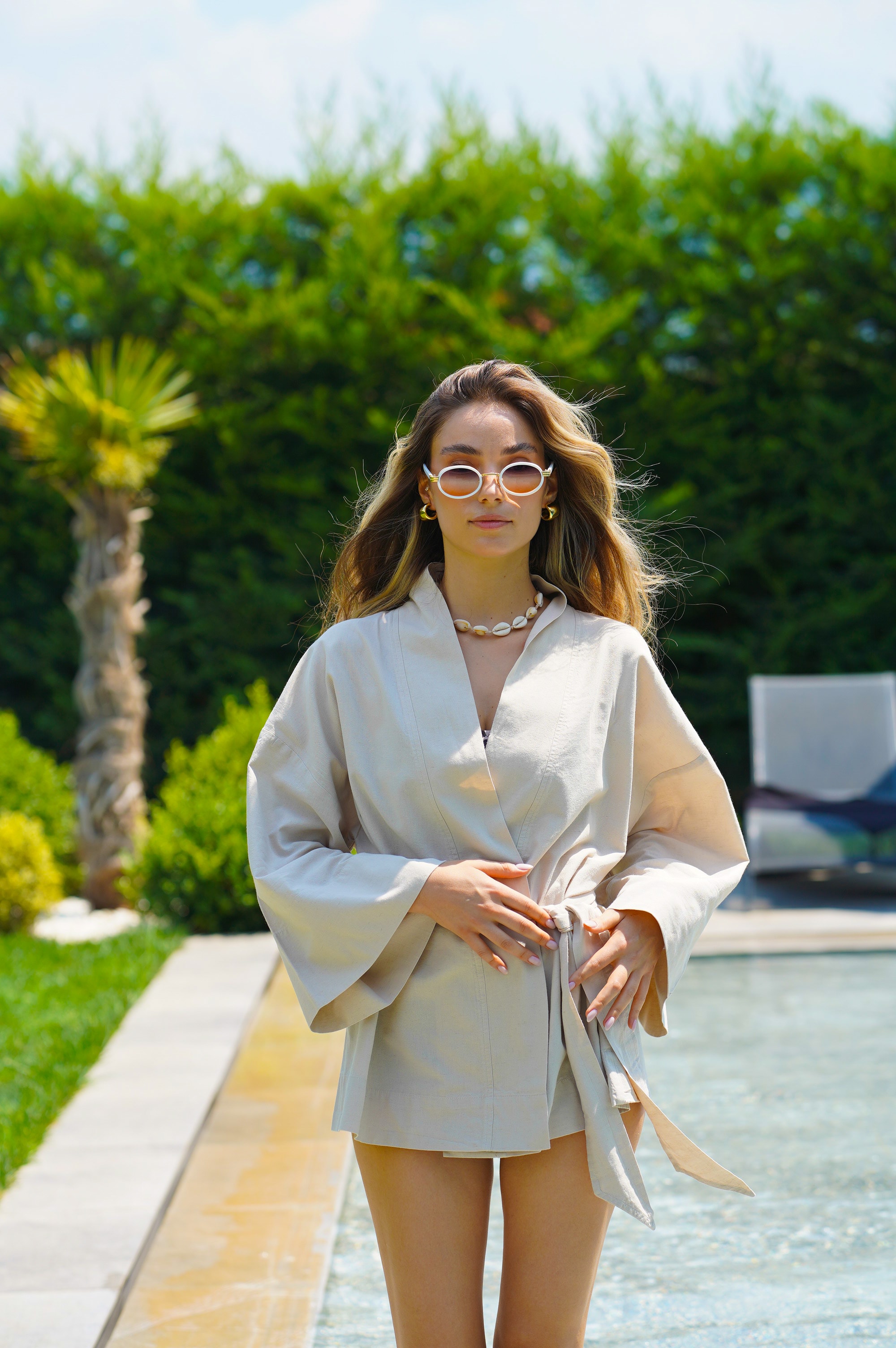 Gaia Kimono  - Bej