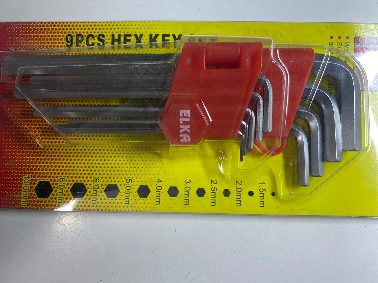 ELKA 9'lu Alyan Anahtar Seti (1.5mm - 10mm)