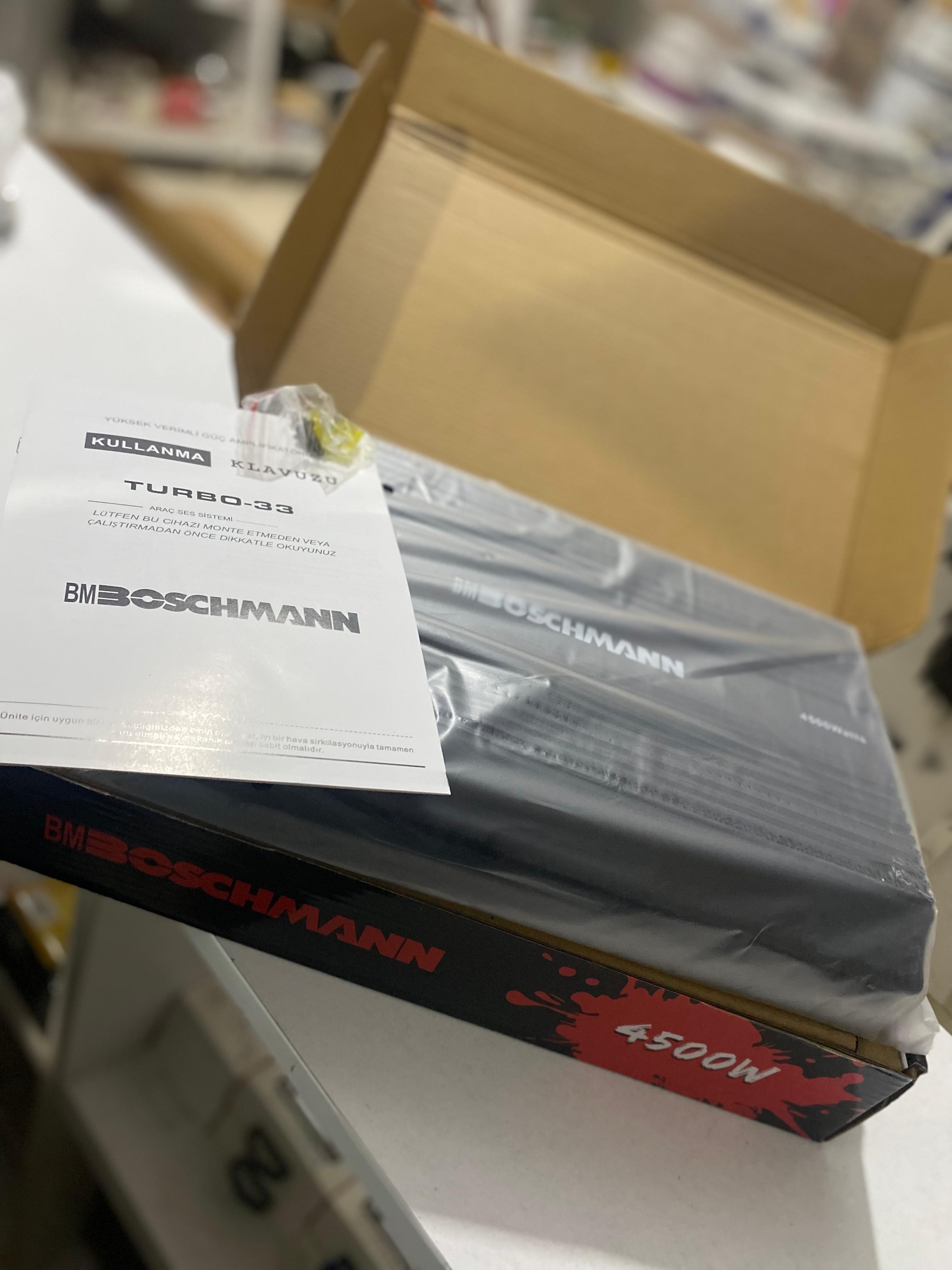 Boschmann TURBO-33 4 Kanal 4500W Oto Anfi | Yüksek Güçlü Araç Amplifikatörü