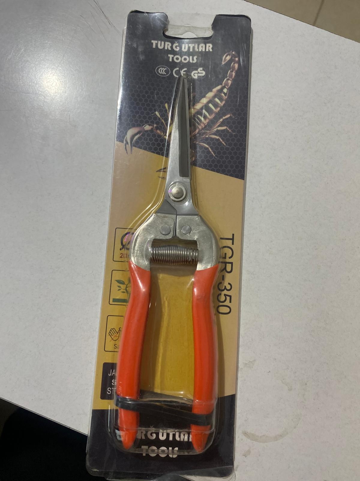 Turgutlar Tools TGR-350 Makas (muhtemelen budama veya hobi amaçlı kullanılan bir el makası)