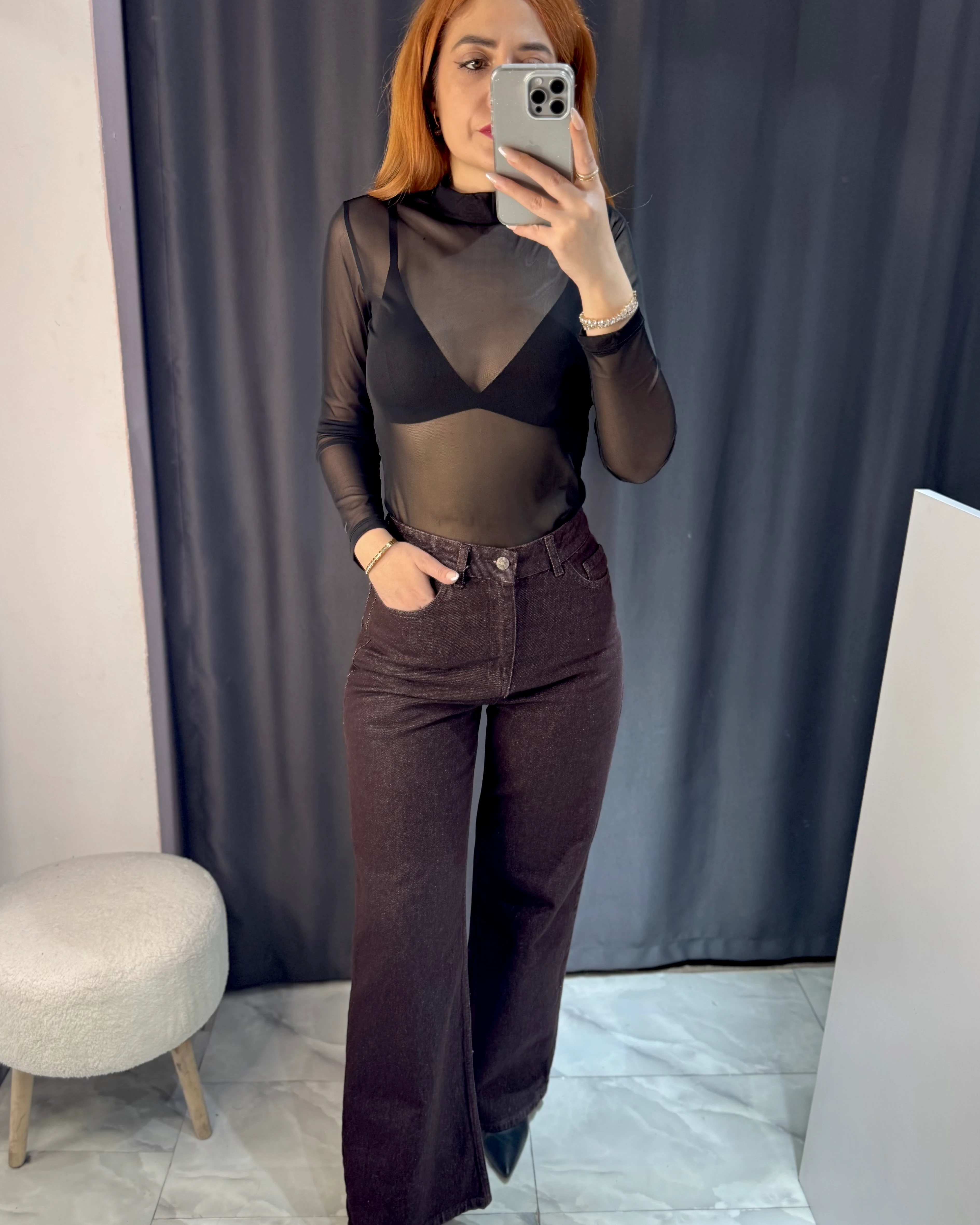 ZR PALAZZO ORJ JEAN - kahverengi