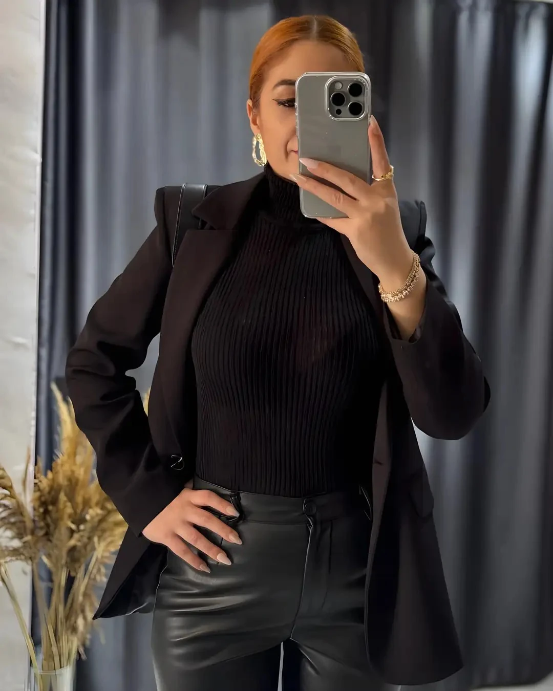 Boğazlı Fit Triko Kazak