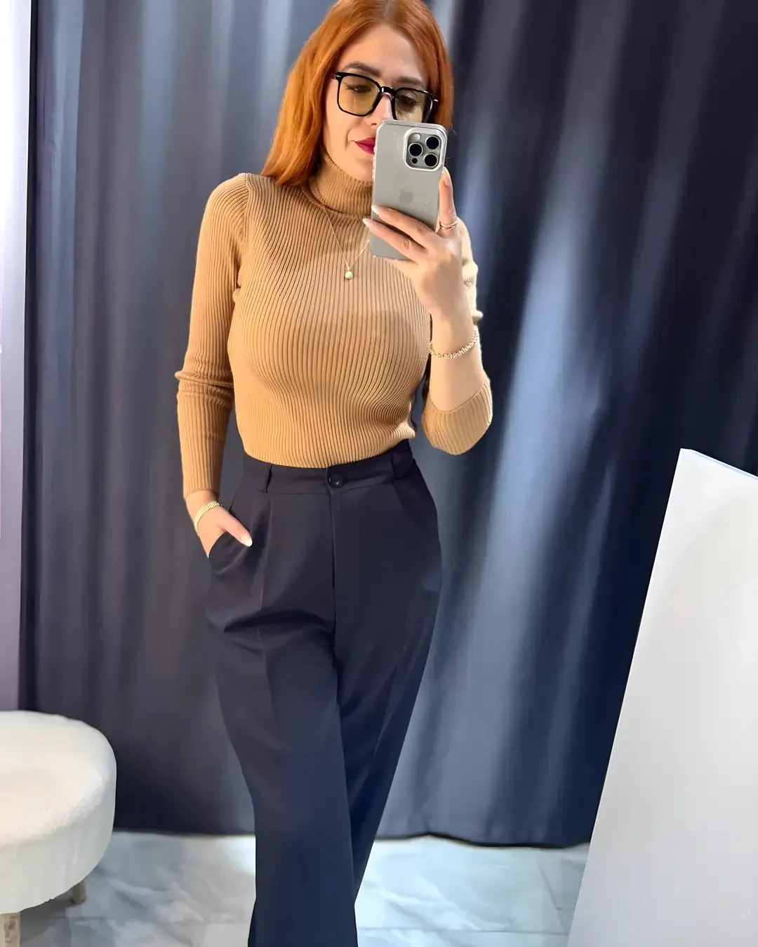 Yüksek Bel Palazzo Pantolon