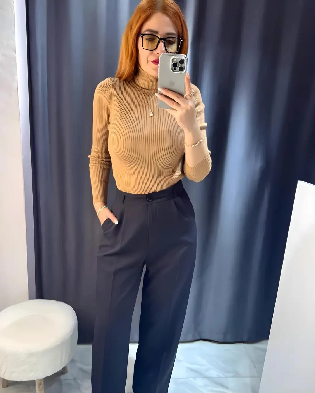 Yüksek Bel Palazzo Pantolon