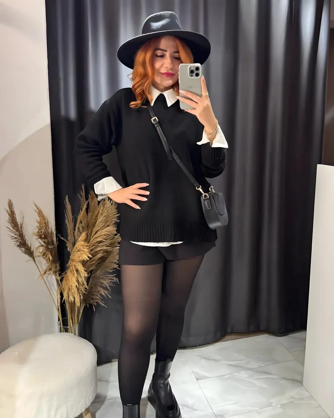 MD Yumuşak Dokulu Basic Triko Kazak - siyah