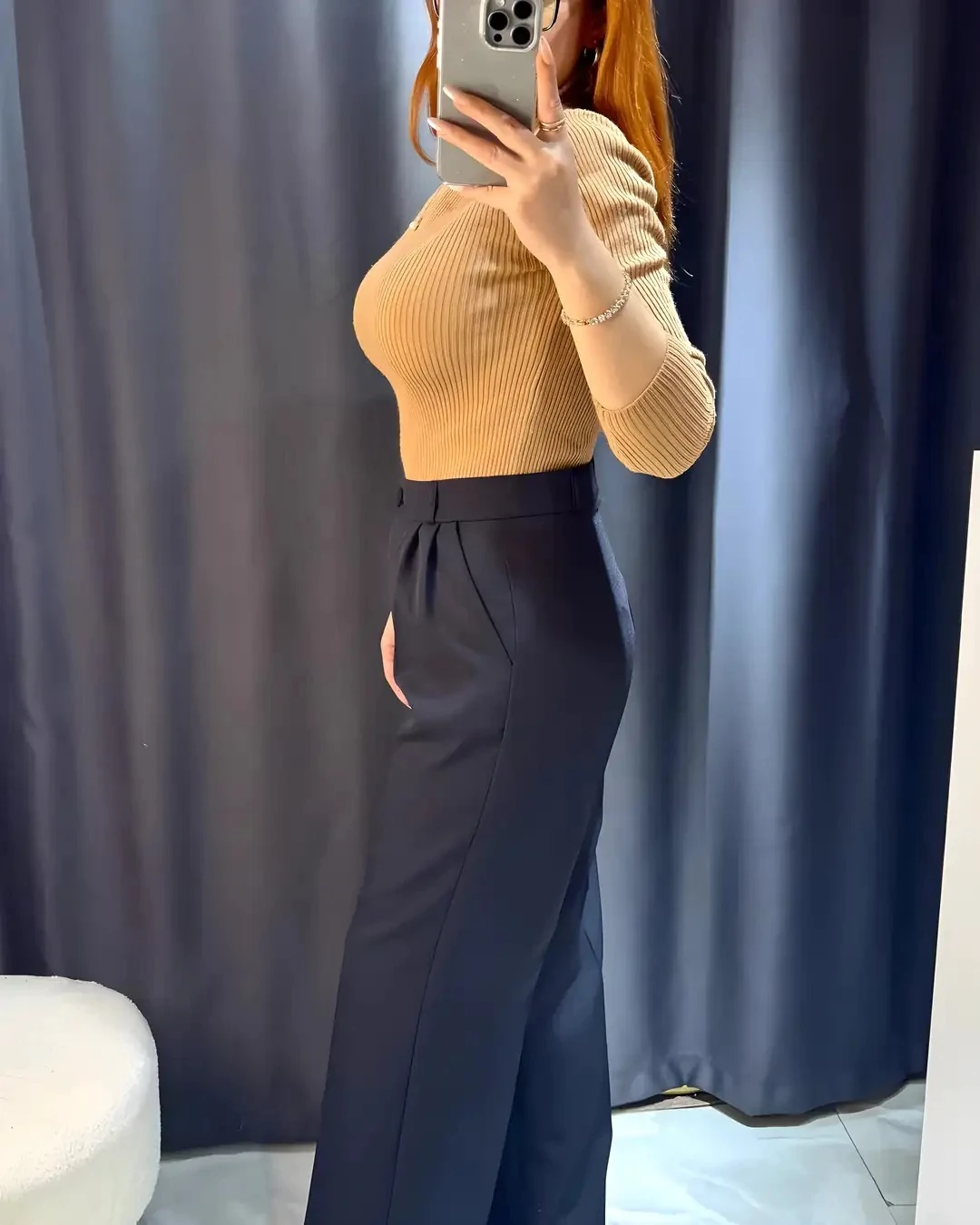 Yüksek Bel Palazzo Pantolon