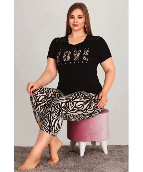 Zebra desen pijama takımı