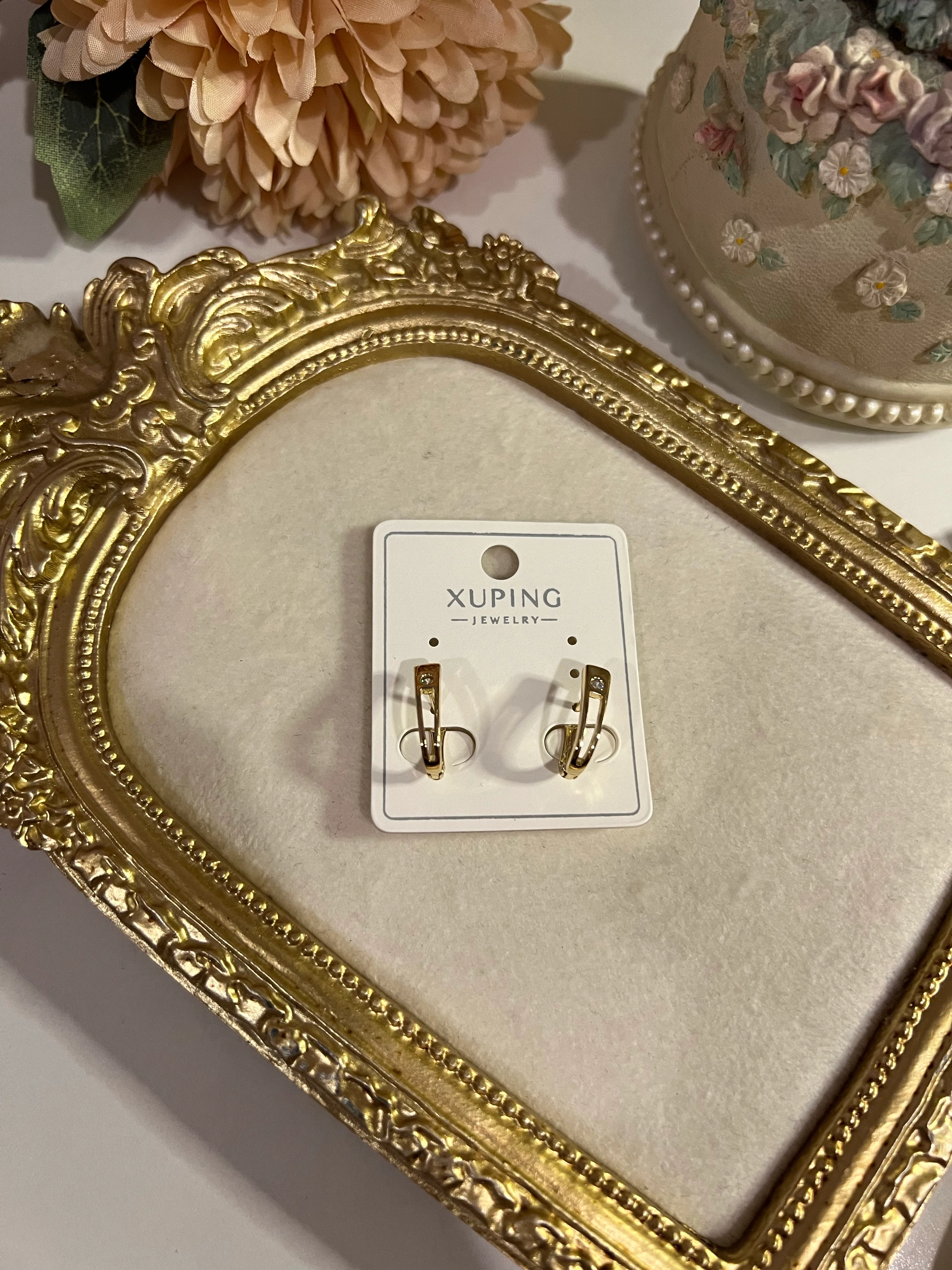 Xuping Gold Taşlı Küpe