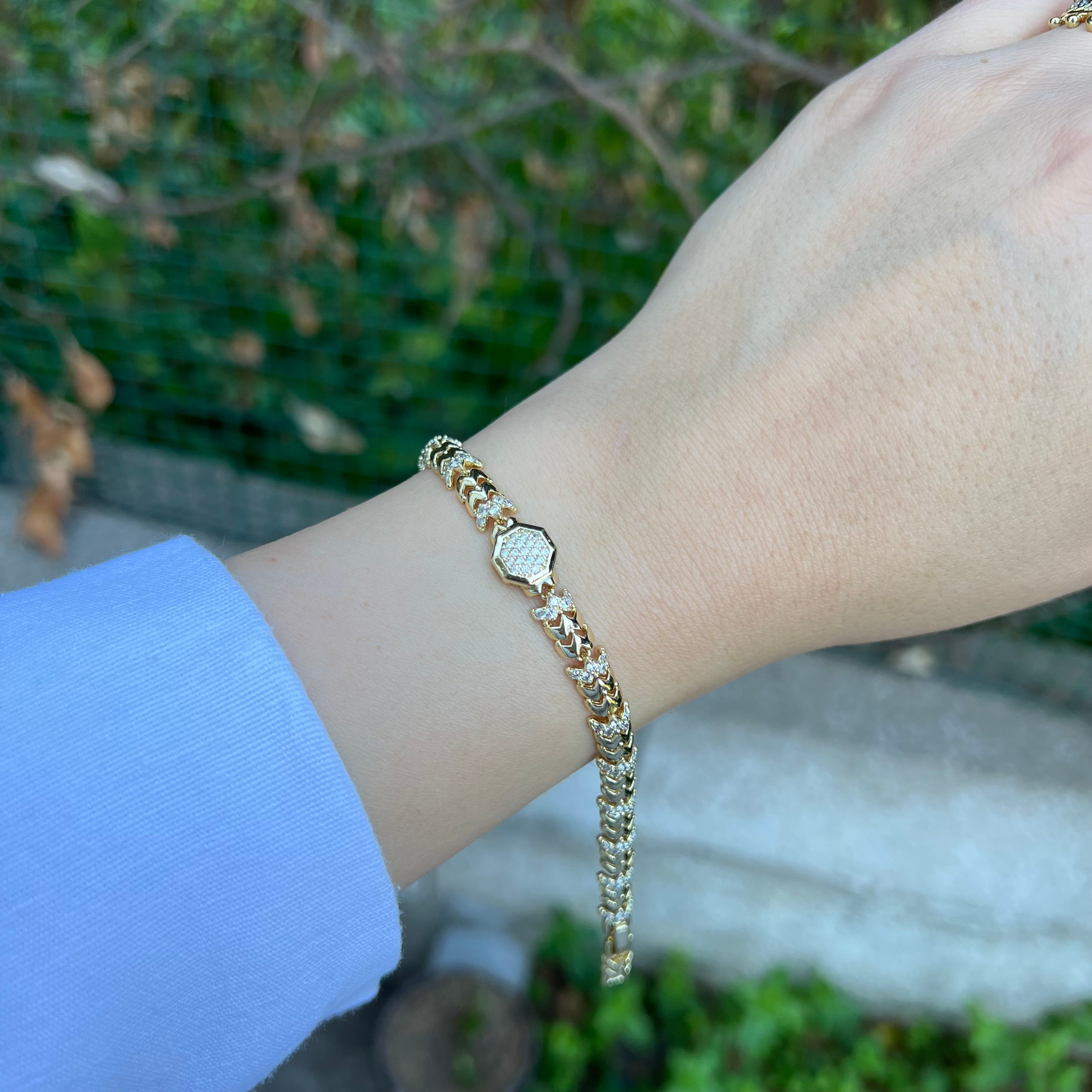 Xuping Gold Taşlı Bileklik