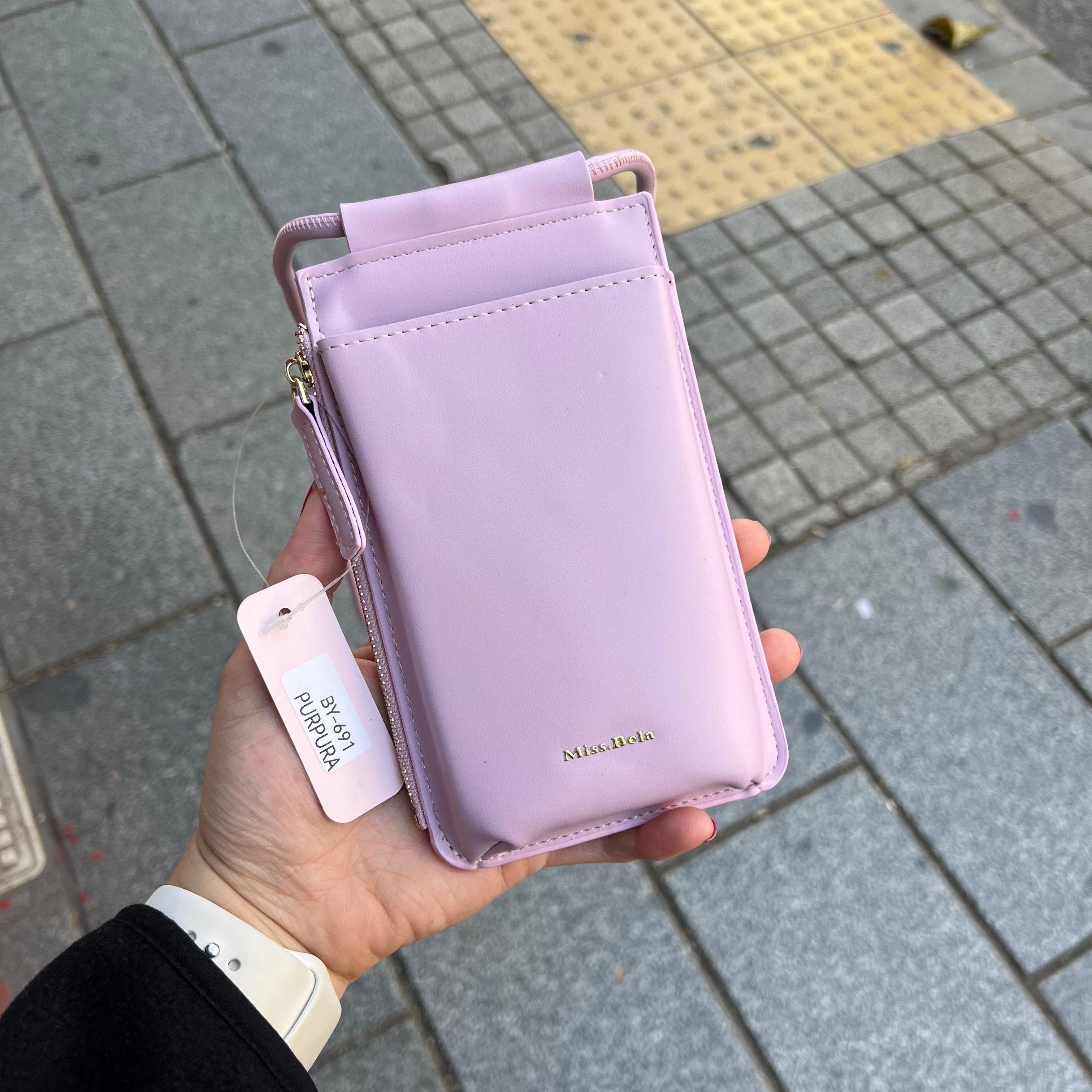 Lila Telefon Çantası