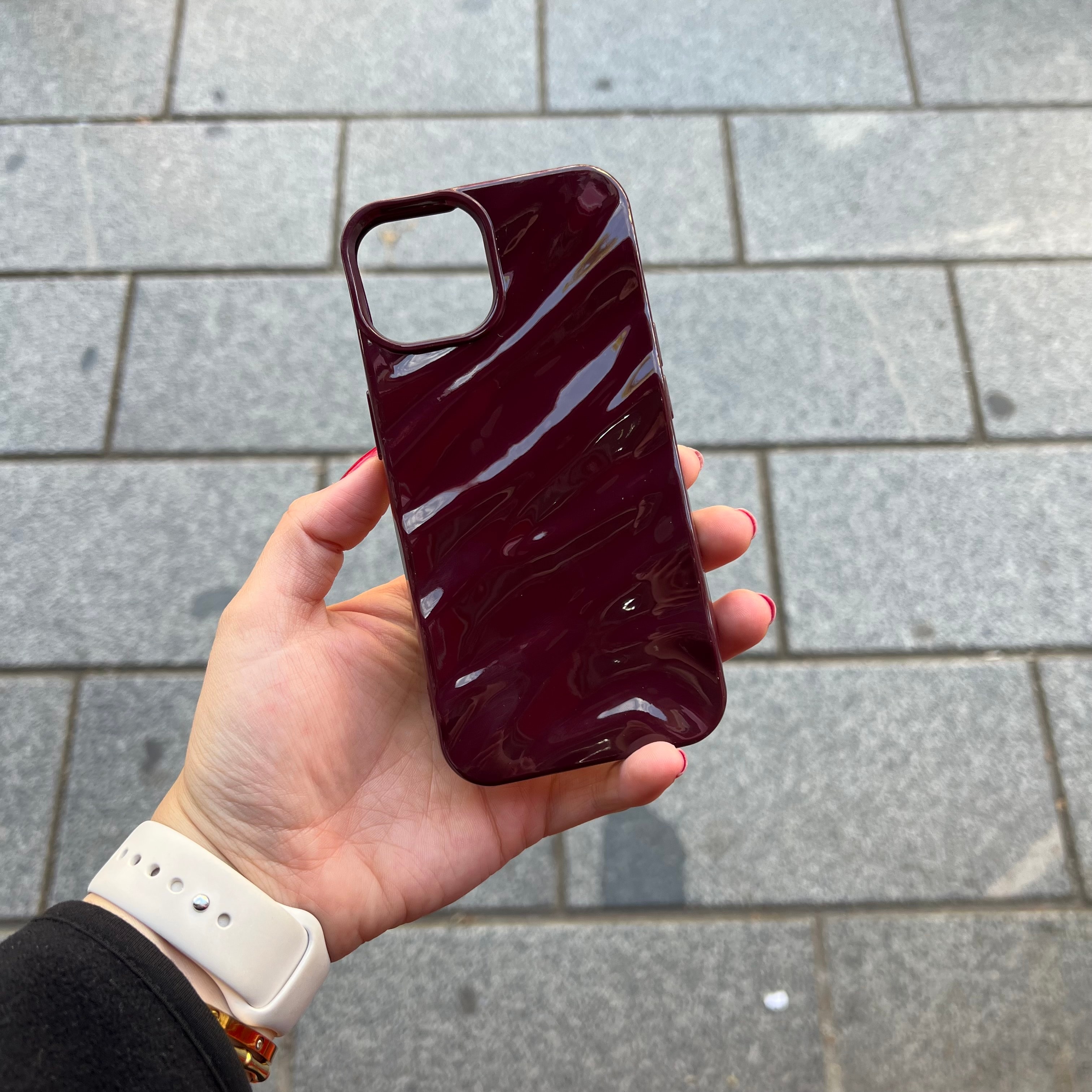 Iphone 11 Uyumlu Bordo Silikon Kılıf