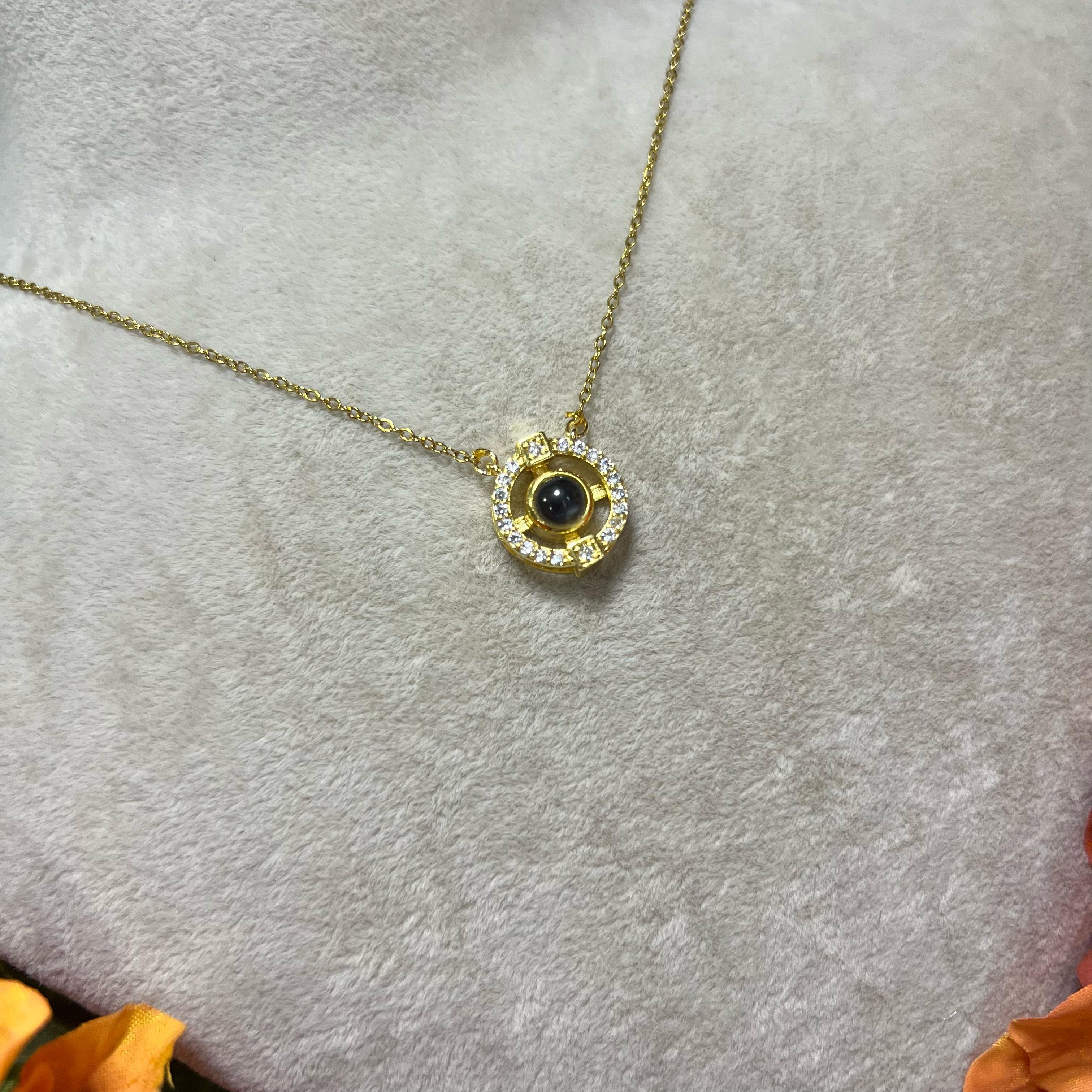 100 Dilde Seni Seviyorum Gold Kolye