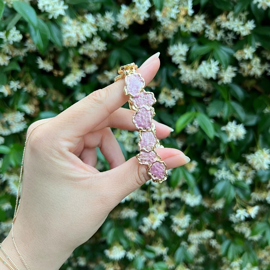 Pembe Sedefli Ayarlanabilir Bileklik