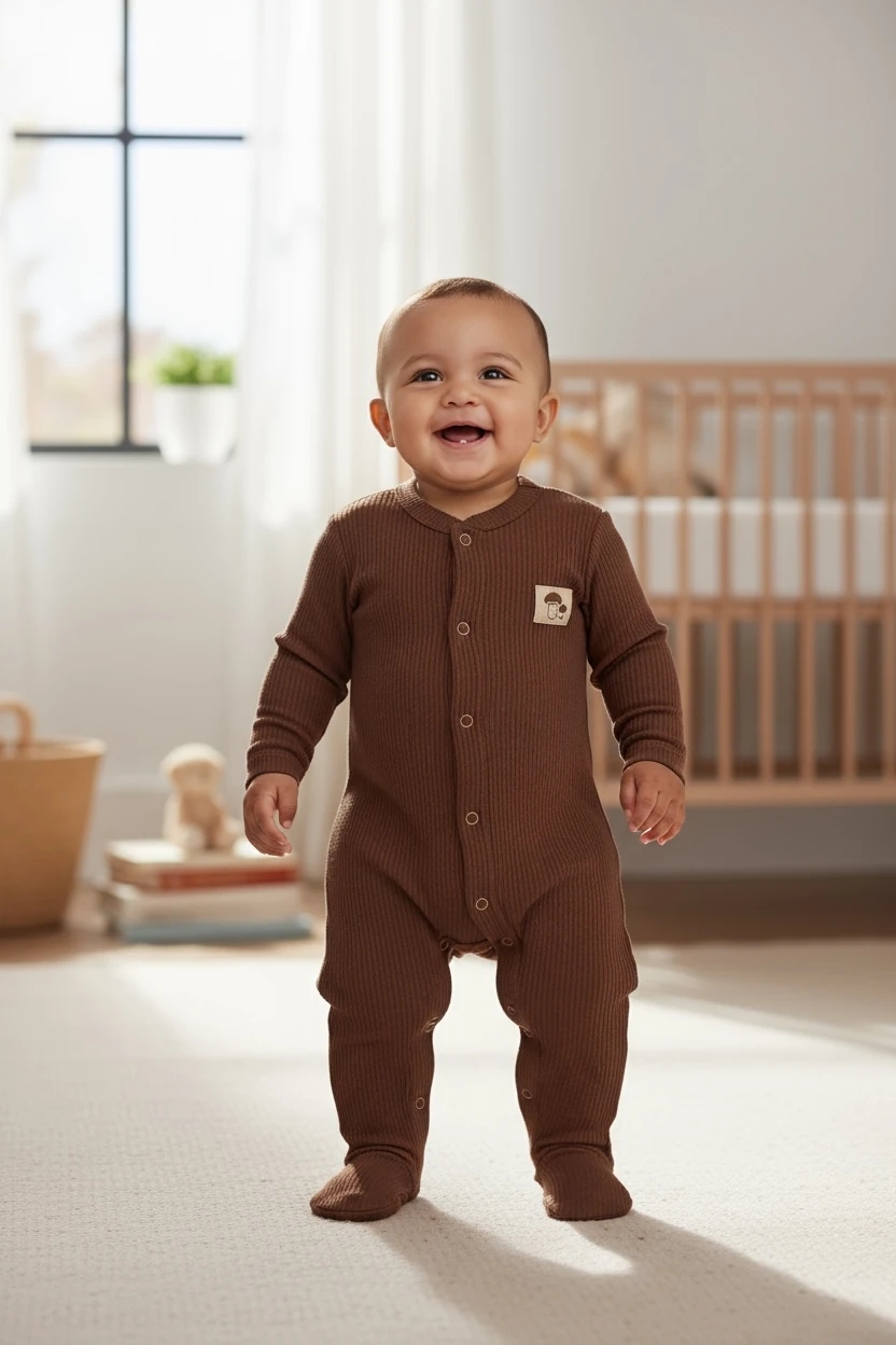 Mushroom Tale Romper Set 3'lü