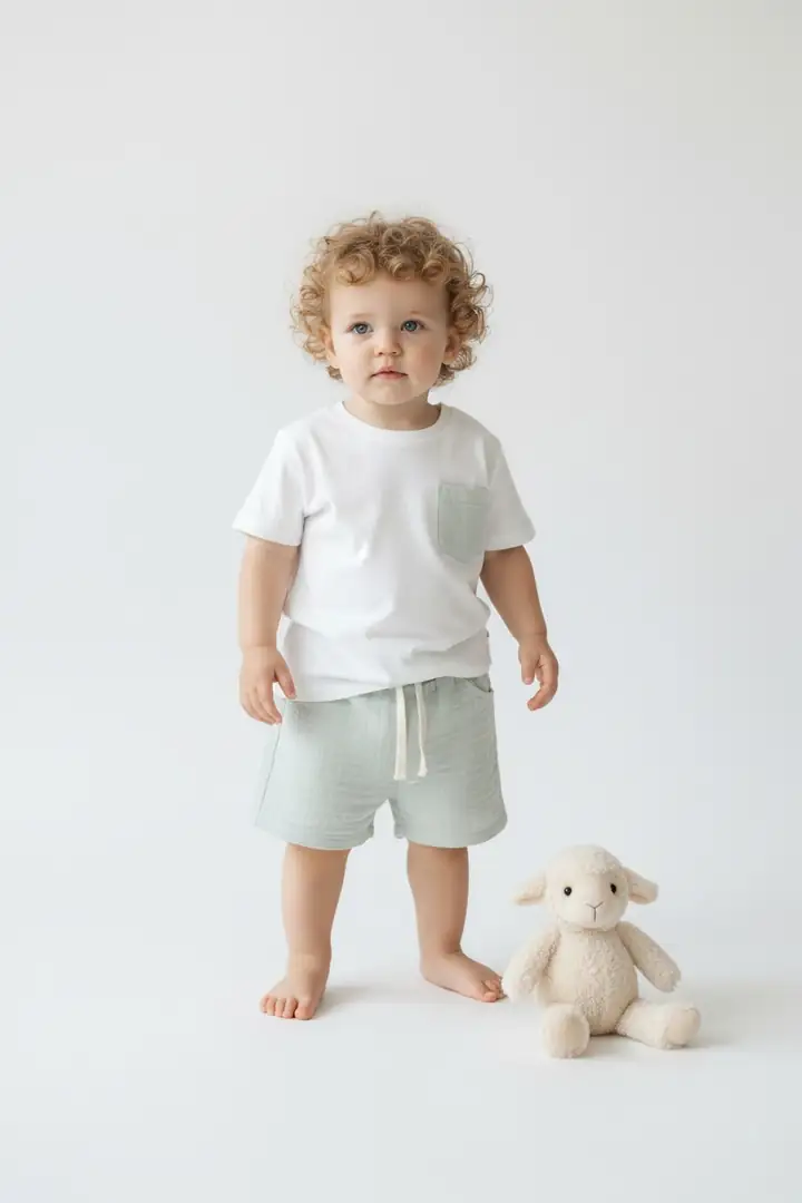 Sage Daily Linen Organik Şort Takım