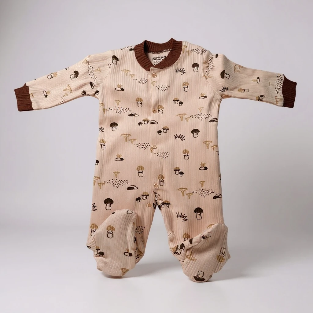 Mushroom Tale Romper Set 3'lü