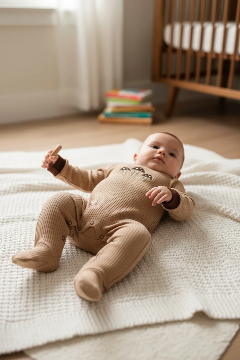 Mushroom Tale Romper Set 3'lü image