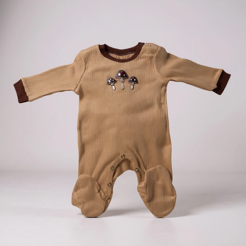 Mushroom Tale Romper Set 3'lü