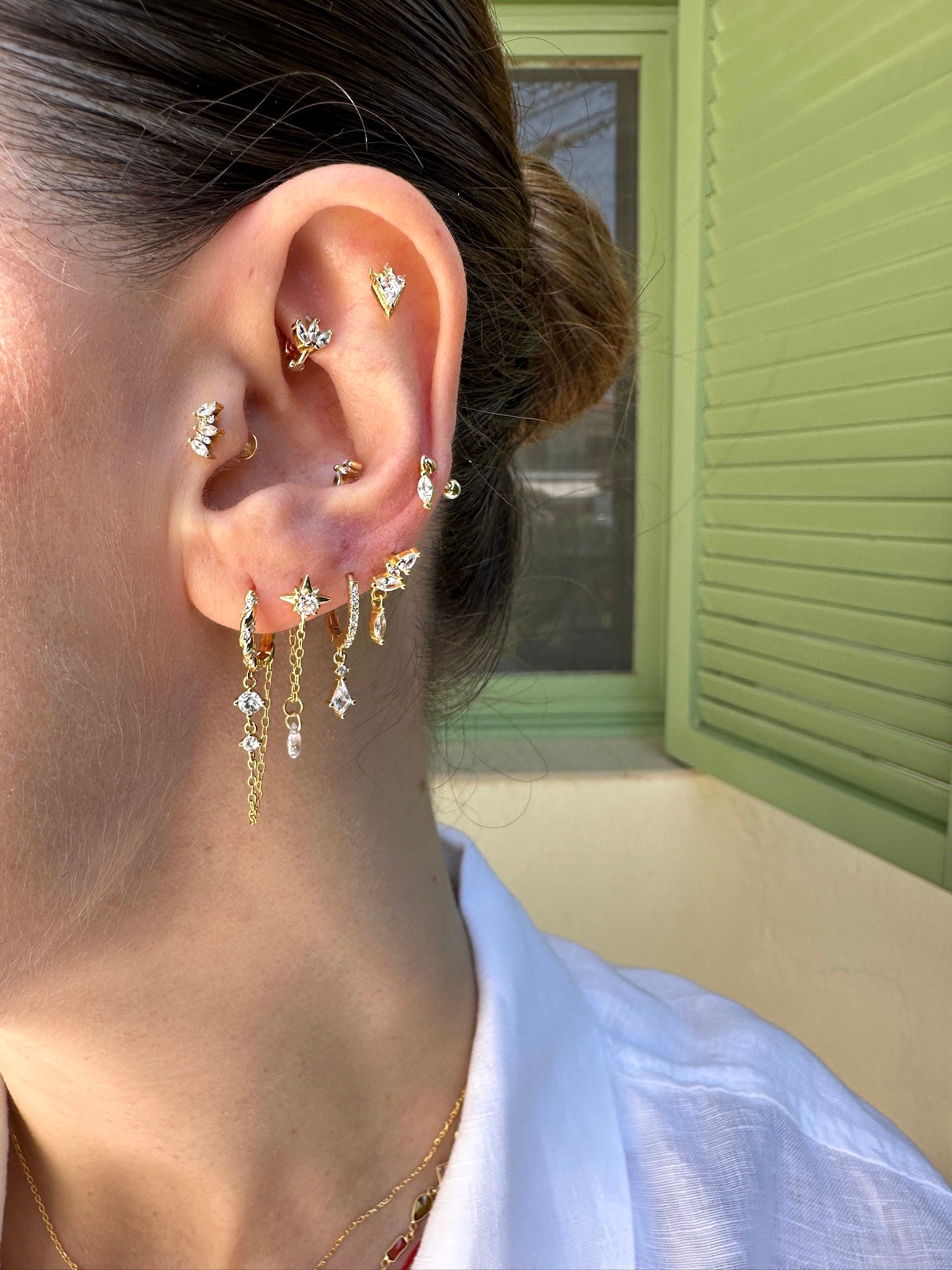 Cario Spark 925 Ayar Gümüş Piercing