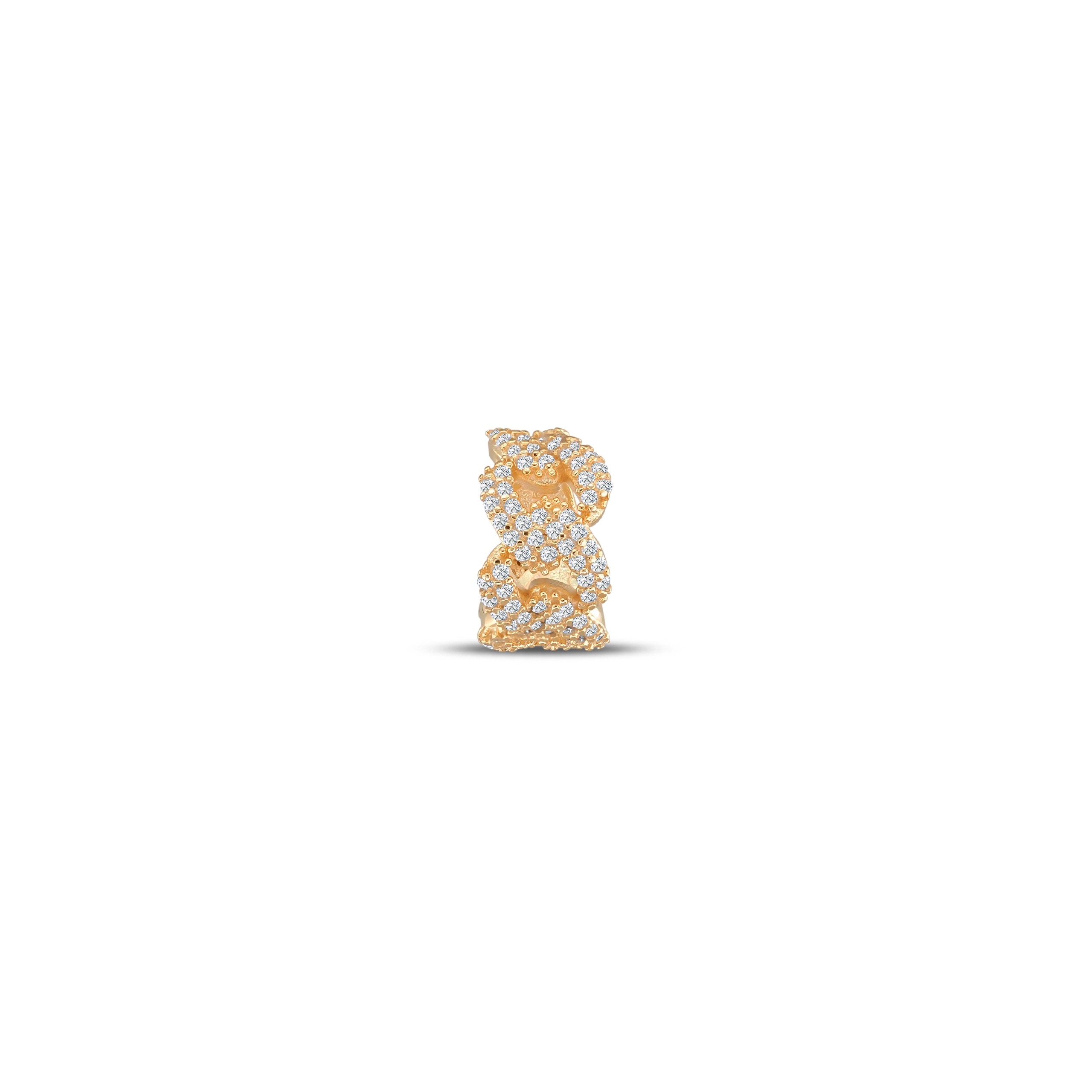 Gurmet Ear 925 Ayar Gümüş Cuff 