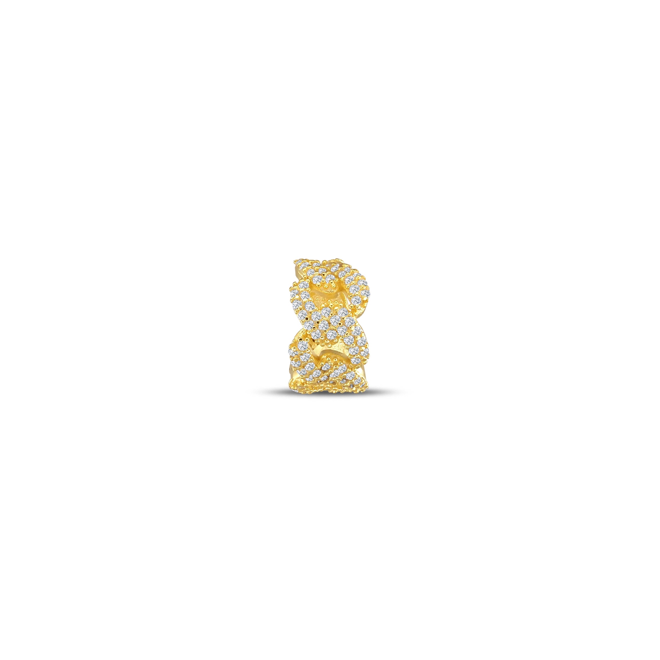 Gurmet Ear 925 Ayar Gümüş Cuff 