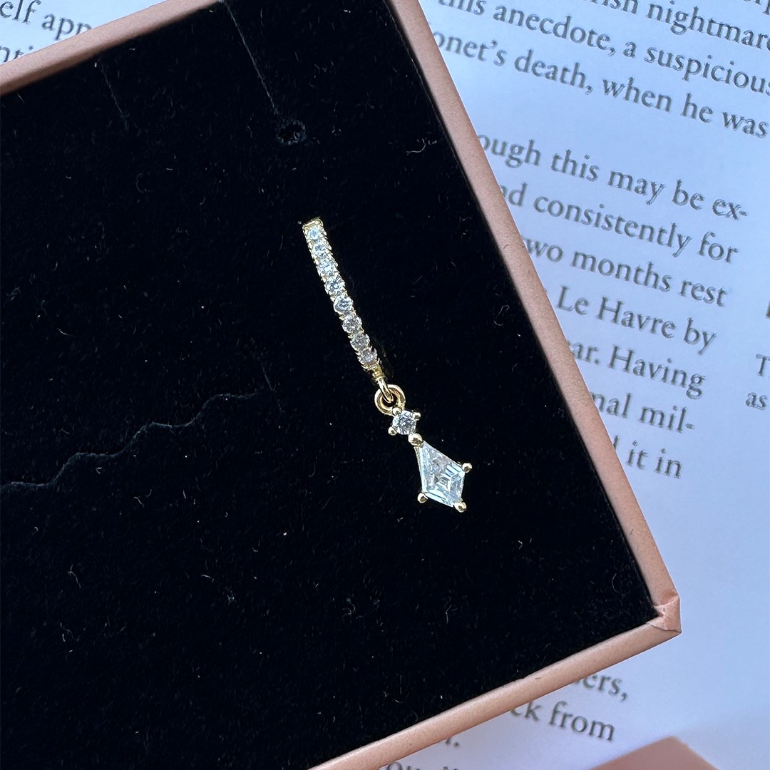 Fang Charm 925 Ayar Gümüş Halka Küpe